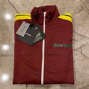 Palm Angels Men Full Zip Cardigan Red Color Small